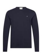 Slim Shield Ls T-Shirt Tops T-Langærmet Skjorte Navy GANT