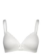 Lola Non Wired Low Demi Pu Lingerie Bras & Tops Soft Bras Non Wired Bras White Hunkemöller