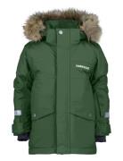 Bjärven Kids Parka 3 Parka Jakke Green Didriksons