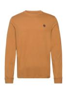 Long Sleeve Tee Tops T-Langærmet Skjorte Beige Timberland