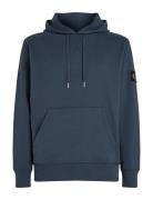 Badge Hoodie Tops Sweatshirts & Hoodies Hoodies Blue Calvin Klein Jeans