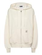 Fleece Full-Zip Hoodie Tops Sweatshirts & Hoodies Hoodies Cream Polo Ralph Lauren