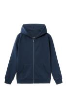 Nlnnizu Ls Bru Sweat Card W. Hood Noos Tops Sweatshirts & Hoodies Hoodies Navy LMTD