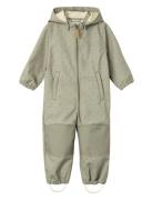 Nmflaalfa Suit Aop 1Fo Lil Outerwear Coveralls Shell Coveralls Green Lil'Atelier