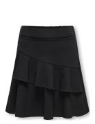 Kogpoptrash Life Ruffle Skirt Tlr Dresses & Skirts Skirts Short Skirts Black Kids Only