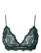 Lace Triangle Bralette Lingerie Bras & Tops Soft Bras Bralette Green Understatement Underwear