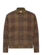 Strafford Printed Jacket Plaid Print Bomberjakke Jakke Brown Timberland