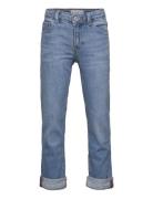 Straight Jeans With Turn-Up Bottoms Jeans Regular Jeans Blue Mango