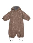 Polyester Baby Suit - Glitter Outerwear Coveralls Snow-ski Coveralls & Sets Brown Mikk-line