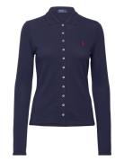 Butt D-Placket Long-Sleeve Polo Shirt Tops T-shirts & Tops Polos Navy Polo Ralph Lauren