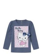 Nmfananas Hellokitty Ls Top Vde Tops T-shirts Long-sleeved T-Skjorte Blue Name It