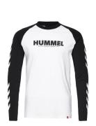 Hmllegacy Blocked T-Shirt L/S Sport T-shirts & Tops Long-sleeved White Hummel