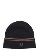 Twin Tipped M Wool Beanie Accessories Headwear Beanies Black Fred Perry