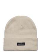 Linear Knit Cuffed Beanie Accessories Headwear Beanies Beige New Balance