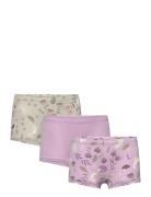 Boxer 3 Pack Romantic Forest Night & Underwear Underwear Panties Purple Lindex