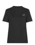 Embroidered Ck Regular Tee Tops T-shirts & Tops Short-sleeved Black Calvin Klein Jeans