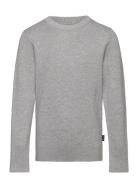 Jprblamilano Stitch Knit Crew Neck Jnr Tops T-shirts Long-sleeved T-Skjorte Grey Jack & J S