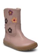 Boots - Flat - With Zipper Vinterstøvler Pull On Pink ANGULUS