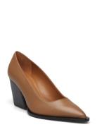 Capena Hazelnut Nappa Shoes Heels Pumps Classic Brown ATP Atelier