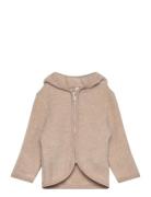 Jacket Ears Wool Fleece  Outerwear Fleece Outerwear Fleece Jackets Beige Huttelihut