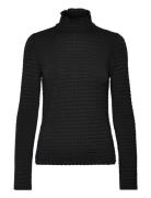 Zane Structured Layering Top Tops T-shirts & Tops Long-sleeved Black Dante6