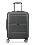 Comete+ 55 Cm Slim Cabin Trolley Case Bags Suitcases Black DELSEY PARIS