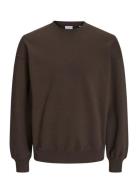 Jjeurban Edge Sweat Crew Neck Noos Tops Sweatshirts & Hoodies Sweatshirts Brown Jack & J S