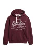 Classic Vl Graphic Hoodie Tops Sweatshirts & Hoodies Hoodies Red Superdry