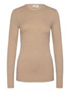 Bs Margrethe Regular Fit Top Tops Shirts Long-sleeved Beige Bruun & Stengade