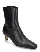 Nash Black Leather Ankle Boots Shoes Boots Ankle Boots Ankle Boots With Heel Black ALOHAS