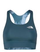 W Flex Reversible Bra Print Sport Bras & Tops Sports Bras - All Blue The North Face