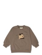 Sava Sweatshirt Tops Sweatshirts & Hoodies Sweatshirts Beige That's Mine