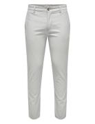 Onsmark Pete Slim Dobby 0058 Pant Noos Bottoms Trousers Chinos Grey ONLY & SONS