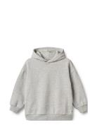 Hoodie Bonno Tops Sweatshirts & Hoodies Hoodies Grey Wheat