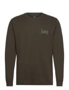 Ls Med Woblly Lee Tops Sweatshirts & Hoodies Sweatshirts Green Lee Jeans