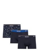 Trunk 3P Power Desig Boxershorts Navy BOSS