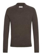 Bs Douglas Regular Fit Knitwear Tops Knitwear V-necks Brown Bruun & Stengade