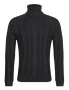 Bs Kano Regular Fit Knitwear Tops Knitwear Turtlenecks Black Bruun & Stengade