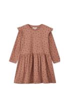 Lima Printed Frill Longsleeve Dress Dresses & Skirts Dresses Casual Dresses Long-sleeved Casual Dresses Pink Liewood