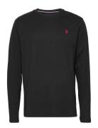 Uspa T-Shirt Ls Brolin Men Tops T-Langærmet Skjorte Black U.S. Polo Assn.