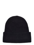 Slfmaline Lano Knit Beanie Noos Accessories Headwear Beanies Black Selected Femme