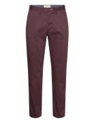 Regular Twill Chinos Bottoms Trousers Chinos Burgundy GANT