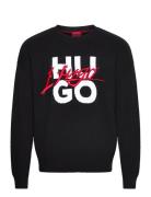 Semou Tops Sweatshirts & Hoodies Sweatshirts Black HUGO