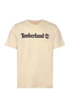 Kennebec River Linear Logo Short Sleeve Tee Angora Designers T-Kortærmet Skjorte Beige Timberland