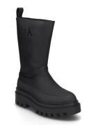 Flatform Rainboot High Mg R Gummistøvler Sko Black Calvin Klein