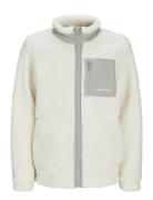 Jorvesterbro Teddy Jacket Aw24 Jnr Outerwear Fleece Outerwear Fleece Jackets White Jack & J S