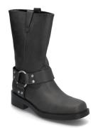 Onlbax-1 Pu Biker Boot Shoes Boots Ankle Boots Ankle Boots Flat Heel Black ONLY