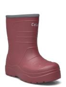 Thermal Wellies - Embossed Shoes Rubberboots High Rubberboots Red CeLaVi