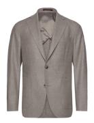 Ferry Patch Soft Blazer Blazer Jakke Grey Oscar Jacobson