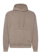 Rrandy Sweat Hood Over D Fit Tops Sweatshirts & Hoodies Hoodies Brown Redefined Rebel